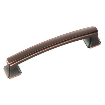 BOOK PUBLISHING CO 3.75 in. Bridges Pull, Oil-Rubbed Bronze Highlighted GR2528846